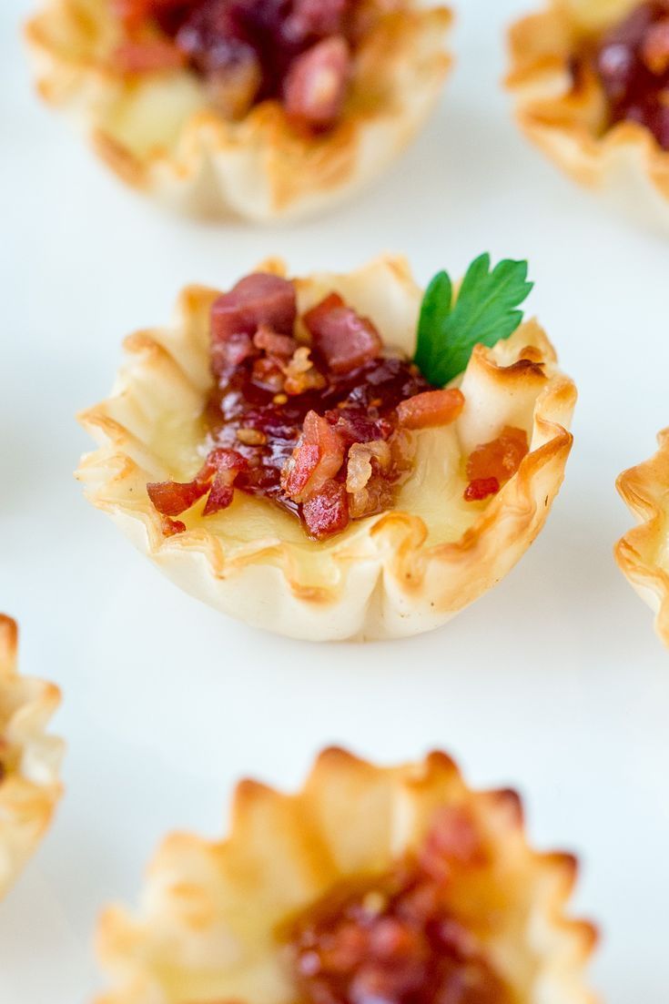 Brie and Apricot Phyllo Cups