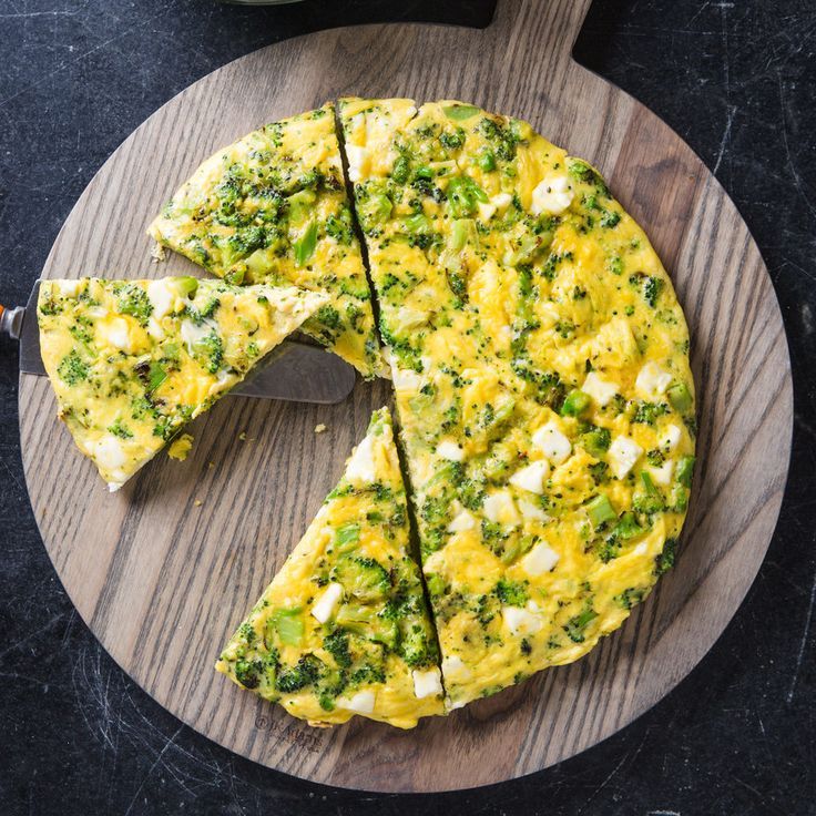 Broccoli and Goat Cheese Frittata