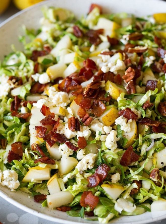 Brussels Sprouts and Bacon Salad