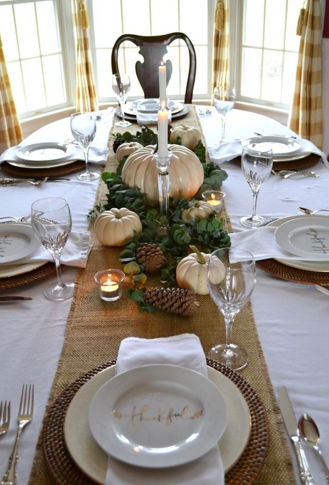 Burlap Table Runner