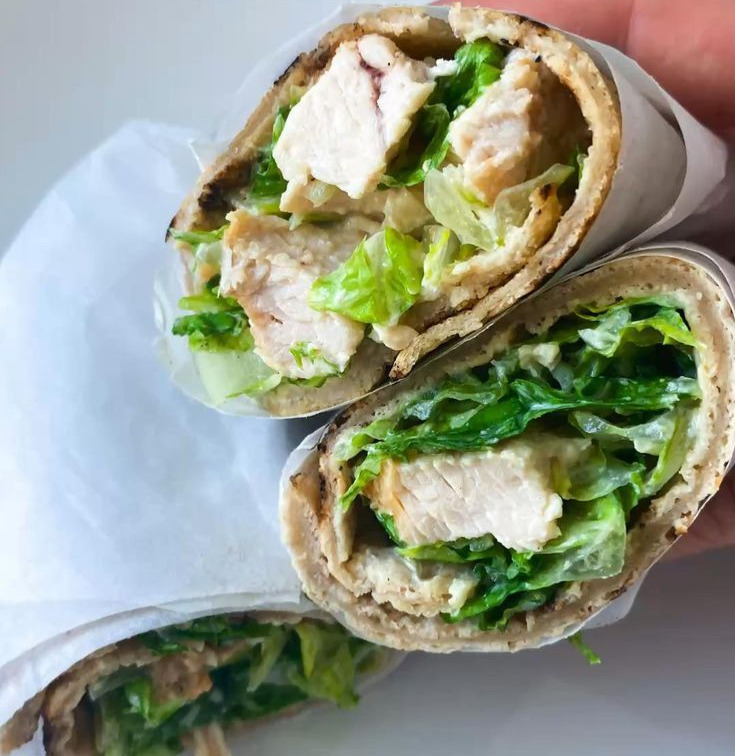 Chicken Caesar Salad Wraps