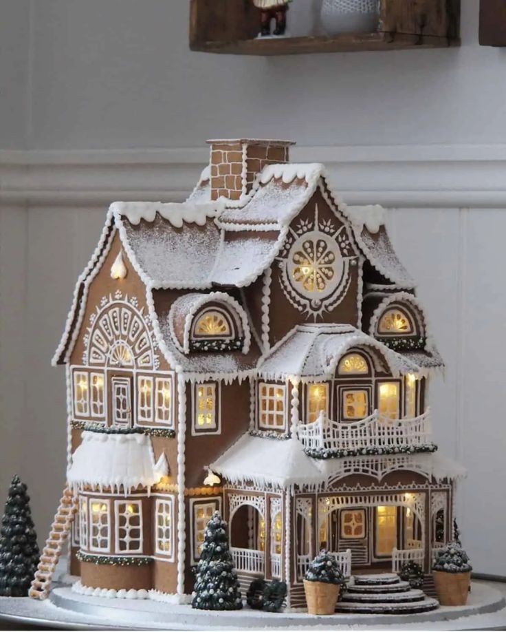 Classic Victorian Gingerbread House