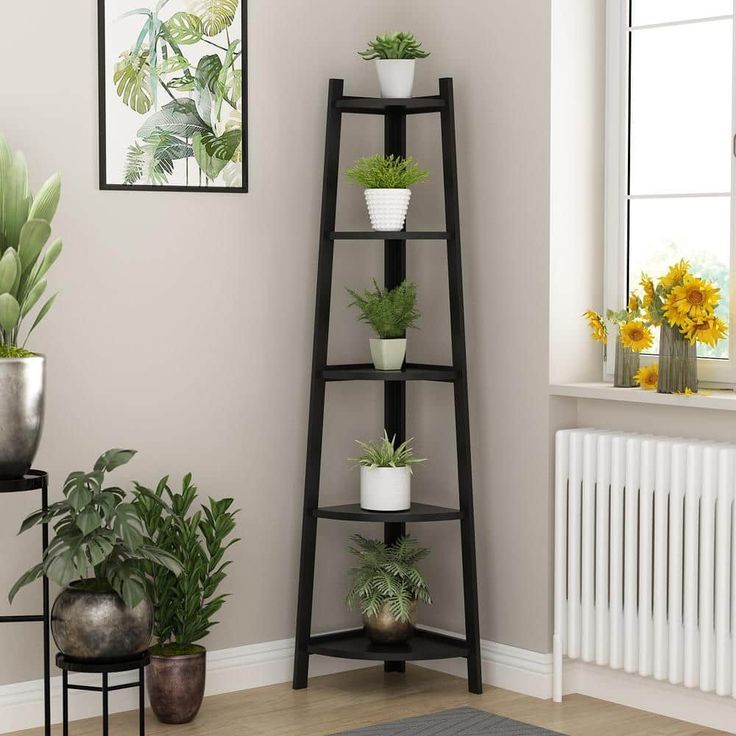 Corner Ladder Shelf