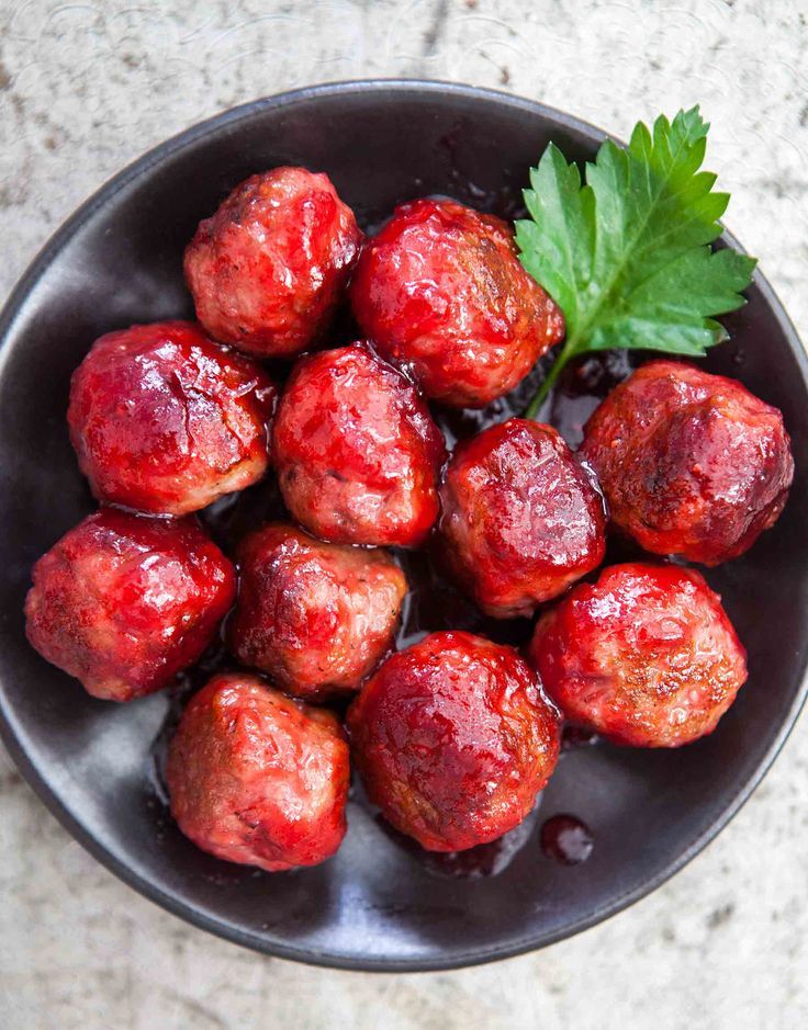 Cranberry-Glazed Meatballs