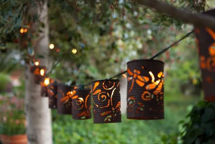 DIY Garden Lanterns