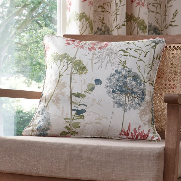 Floral Curtains and Cushions