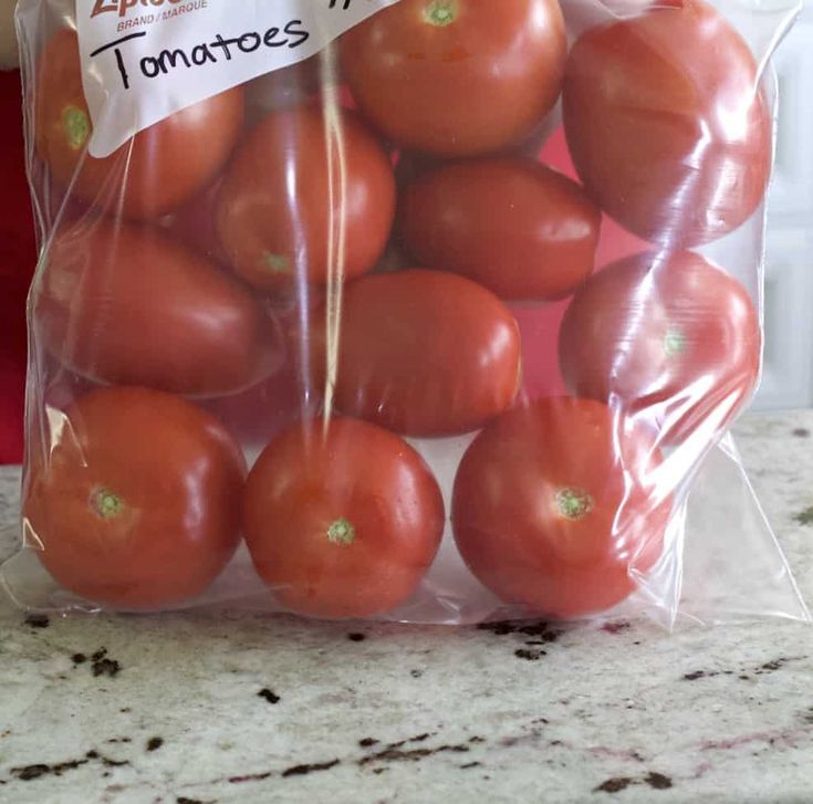 Freezing Whole Tomatoes