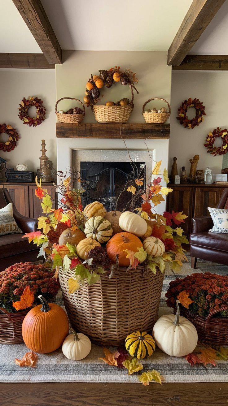 Harvest Basket Display