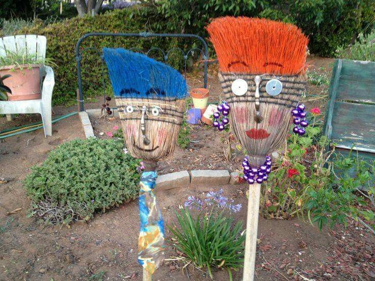 Introduce Scarecrows or Garden Statues