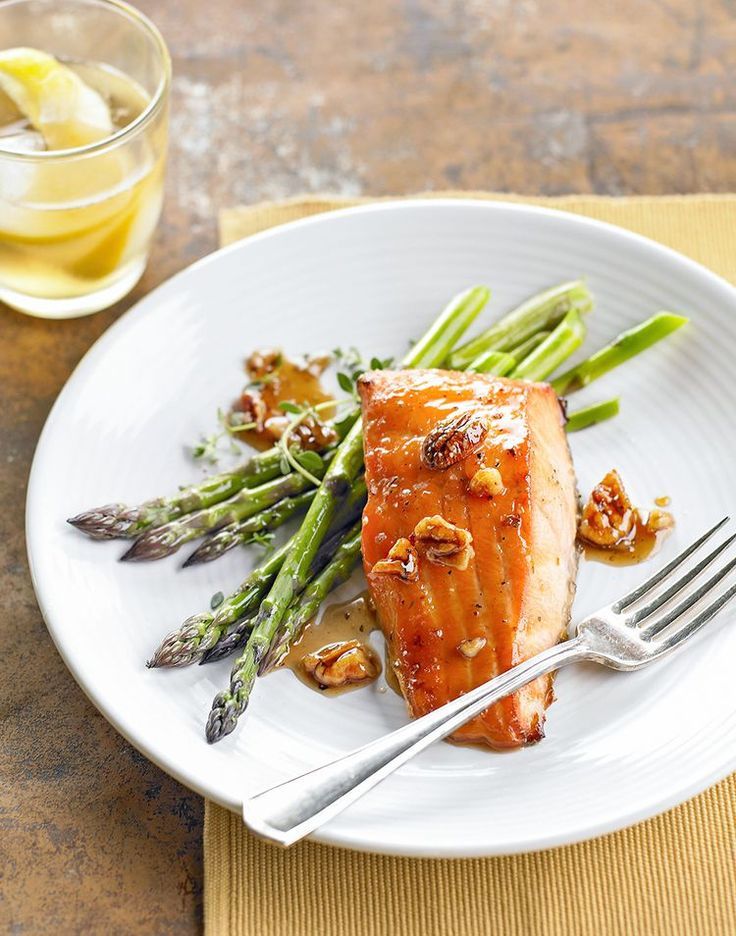 Maple Bourbon Glazed Salmon