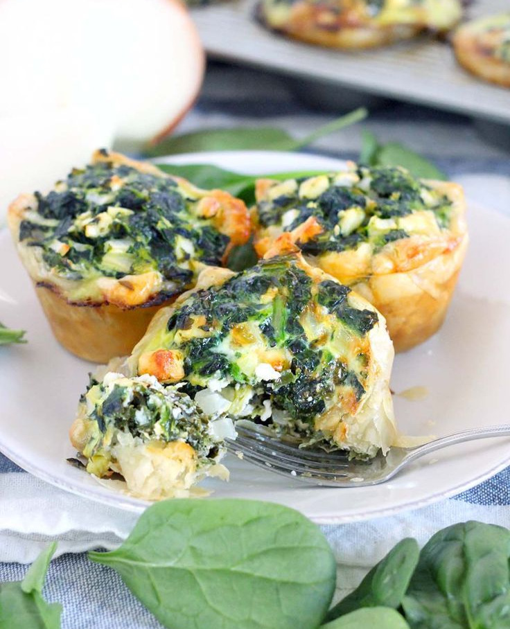 Mini Spinach and Feta Pies