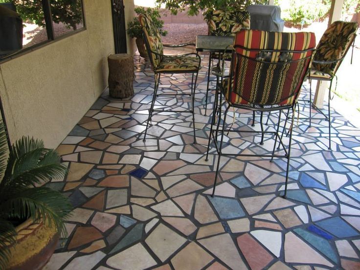 Mosaic Tile Patio