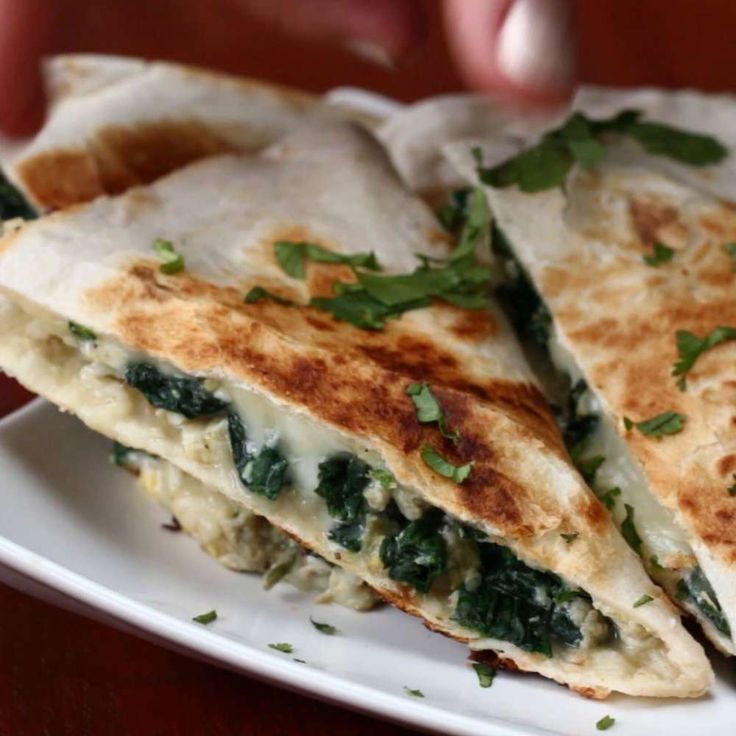 Mushroom & Spinach Quesadilla