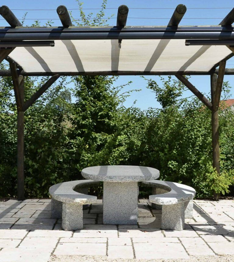 Pergola-Covered Patio