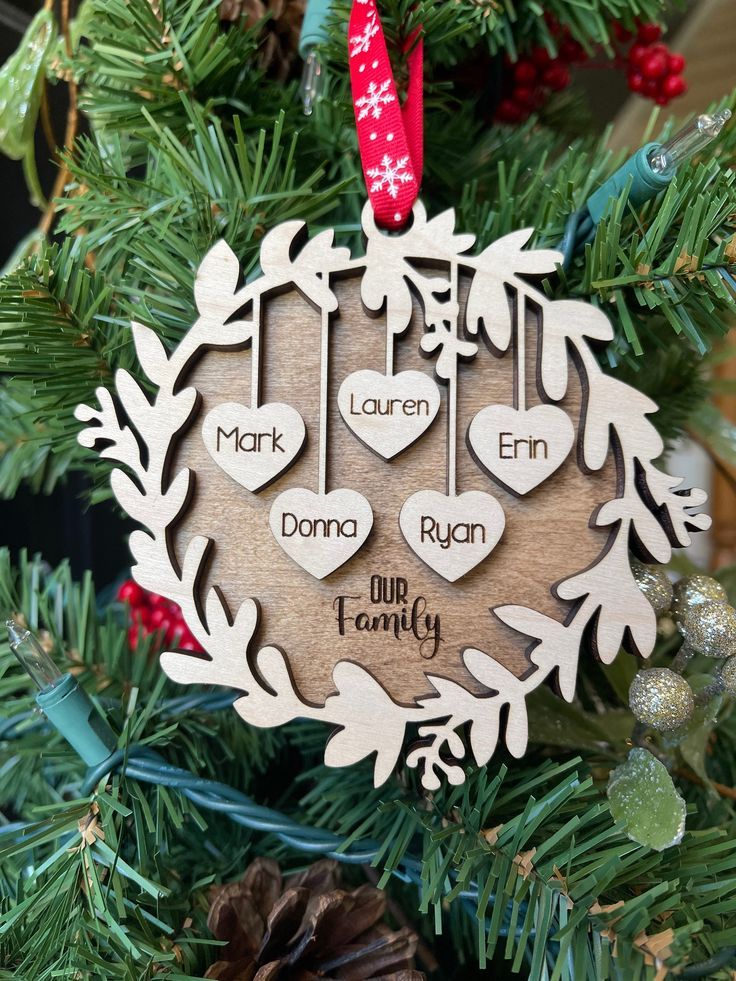 Personalized Family Ornaments