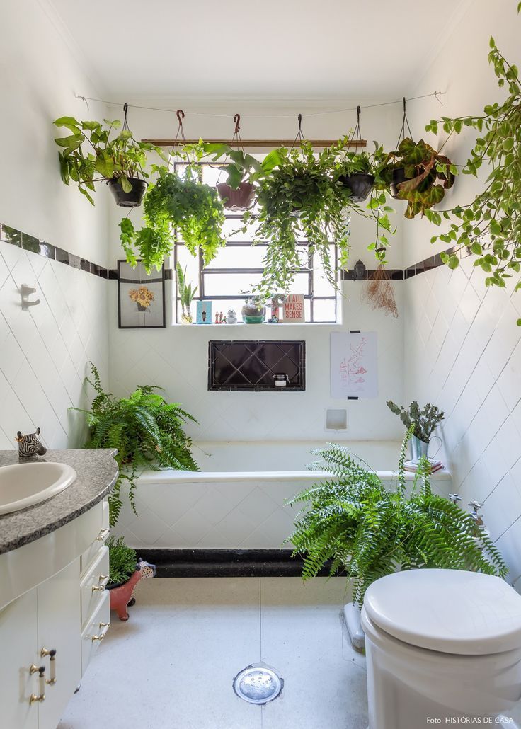 Plant-Filled Bathrooms