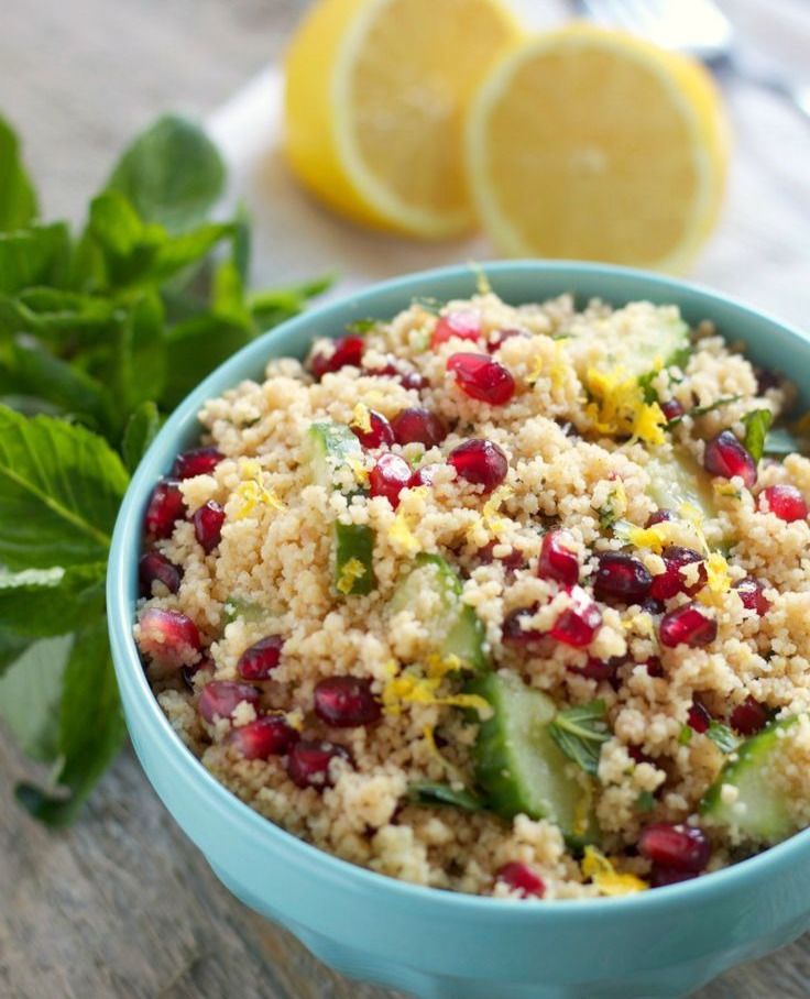 Pomegranate and Mint Couscous