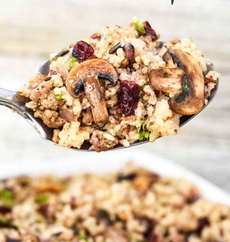 Quinoa and Cranberry Stuffing