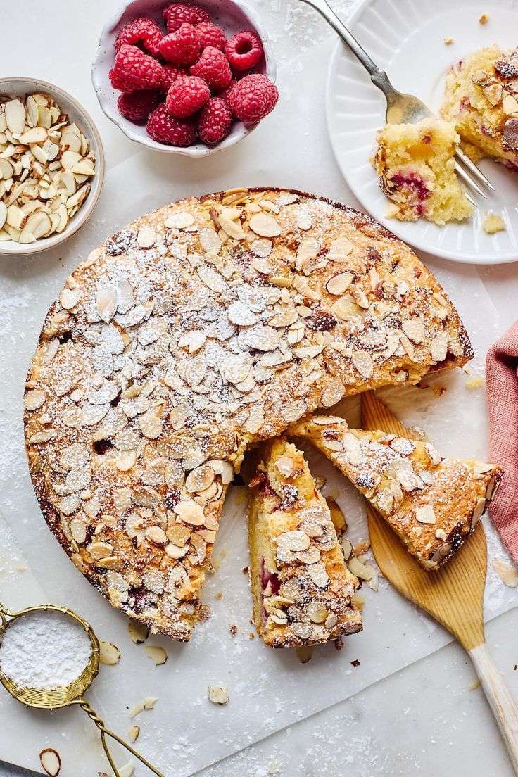 Raspberry Almond Cake