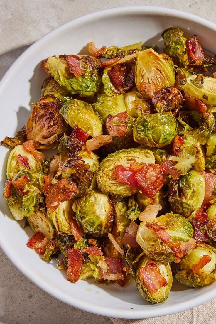 Roasted Brussels Sprouts with Bacon