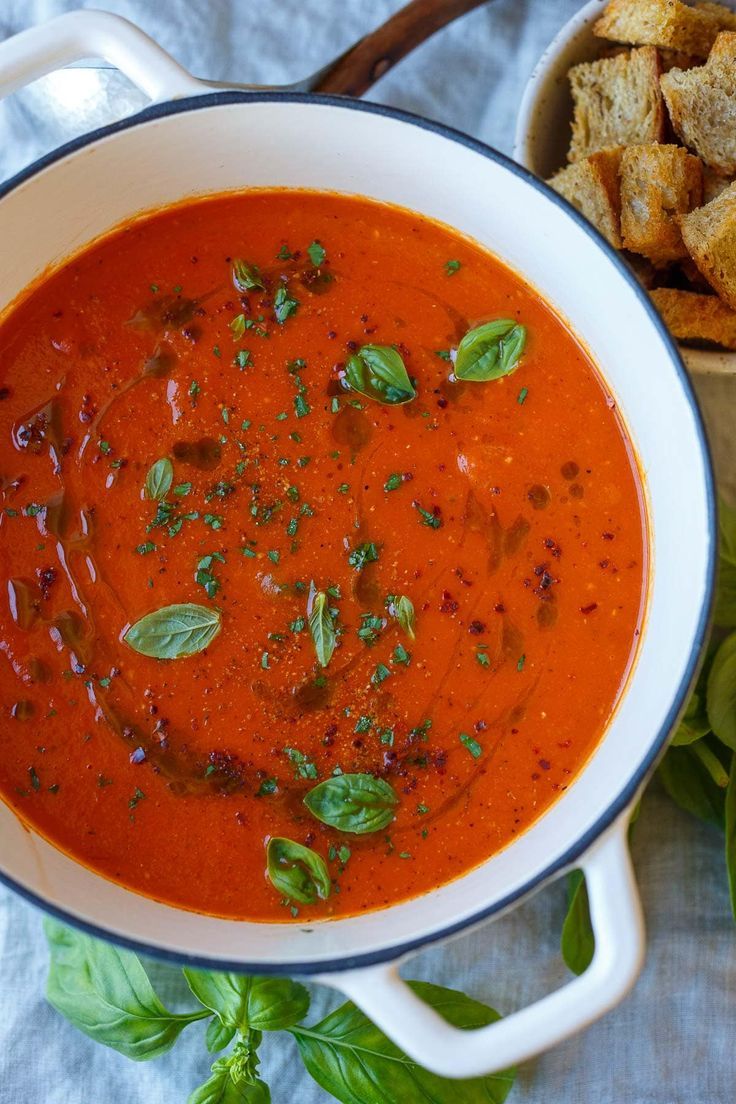 Roasted Red Pepper and Tomato Soup