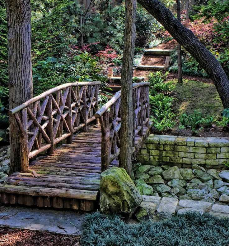 Rustic Wooden Bridge