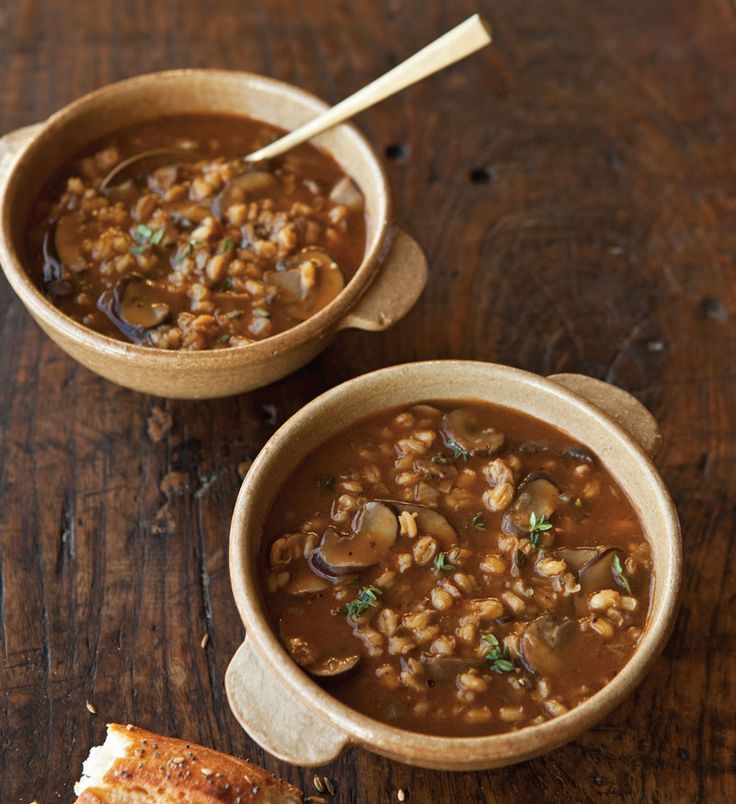 Savory Mushroom Barley Soup