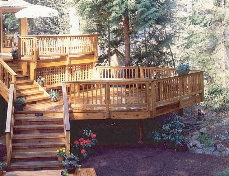 Tiered Timber Deck