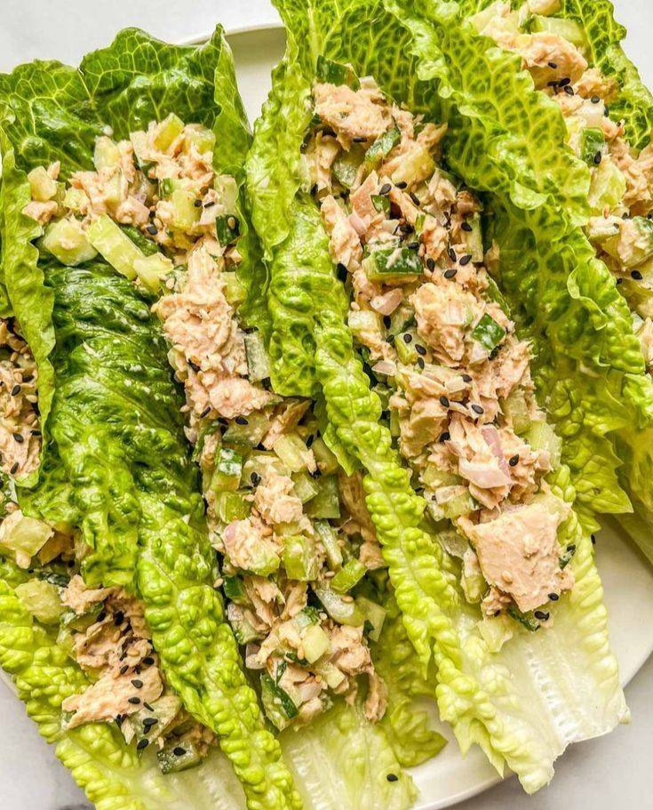 Tuna Salad Lettuce Wraps