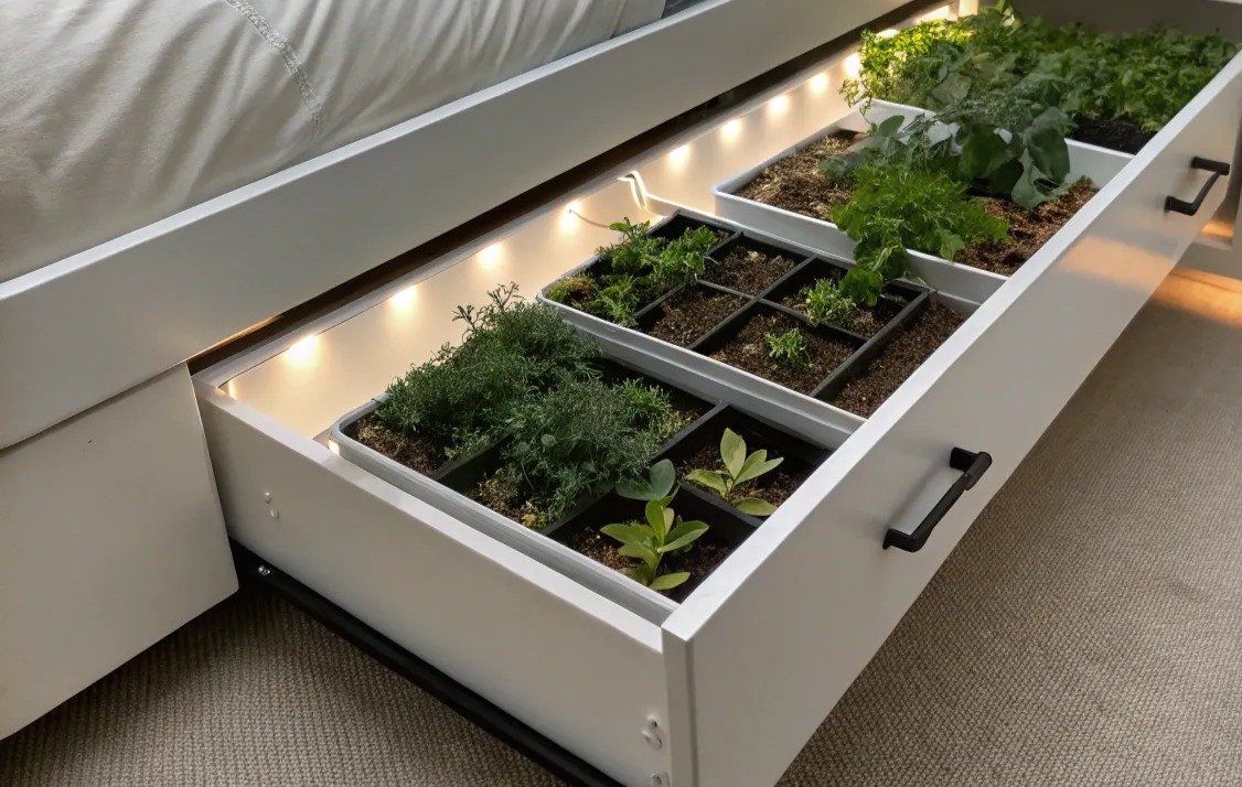 Under-bed Plant Drawer