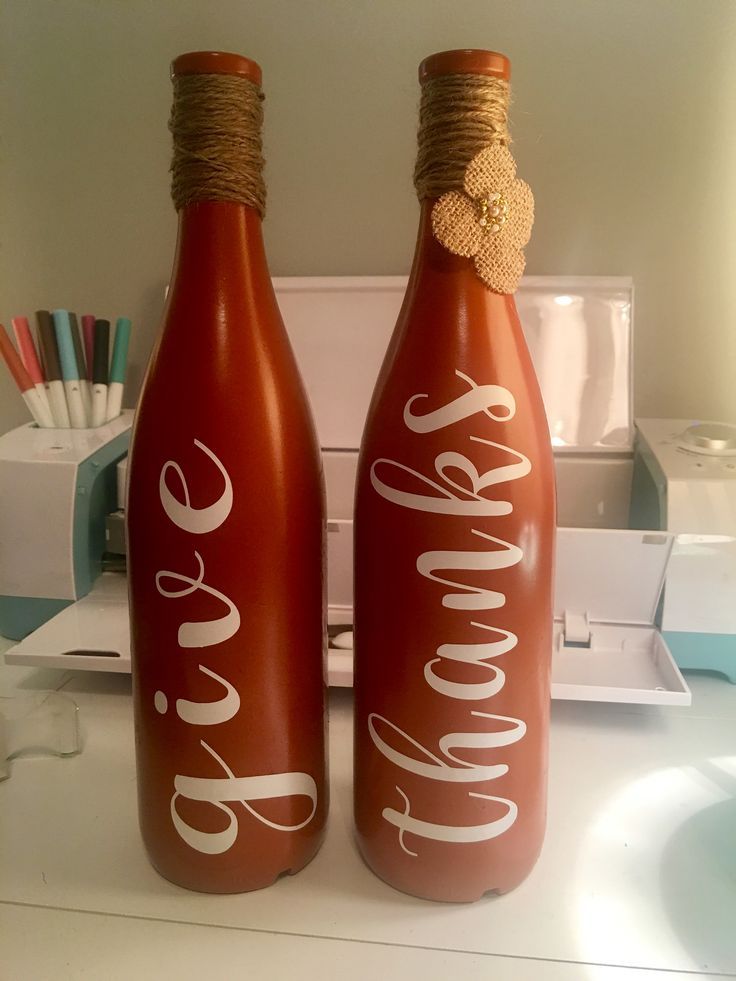 Upcycled Wine Bottle Vases