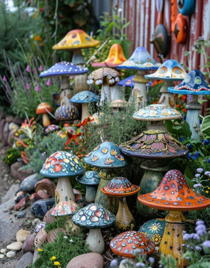 Whimsical Garden Statues