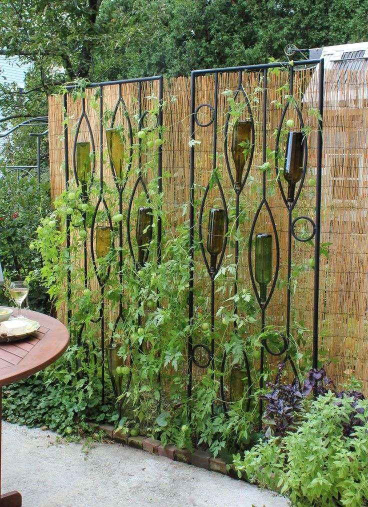 Wine Bottle Trellis