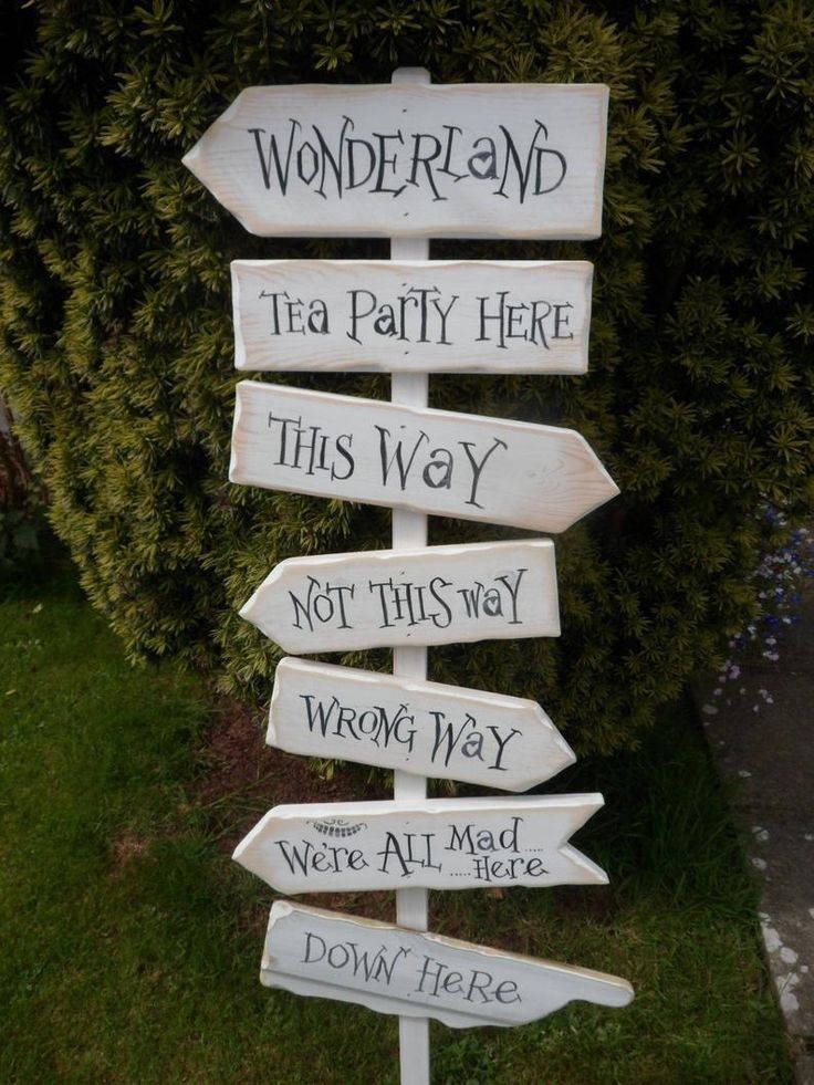 Wonderland Signposts