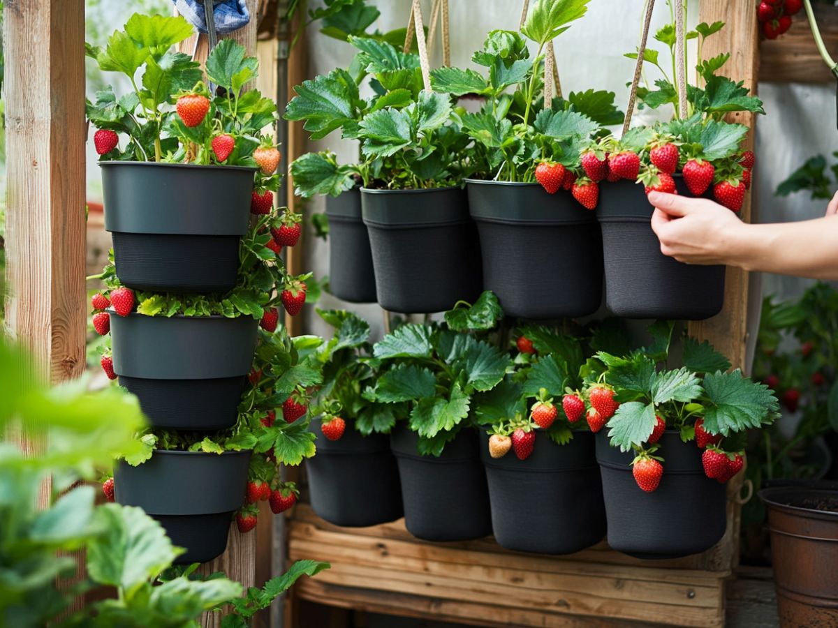 Growing Strawberries in Small Spaces: The Vertical Container Method ...