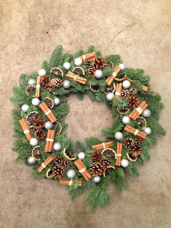 10. Cinnamon Stick Wreath