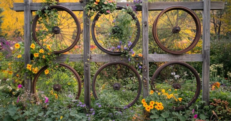 11 Fall Trellis Ideas Using Recycled Materials