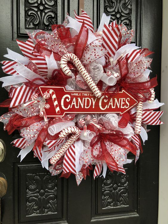 14. Peppermint Candy Wreath