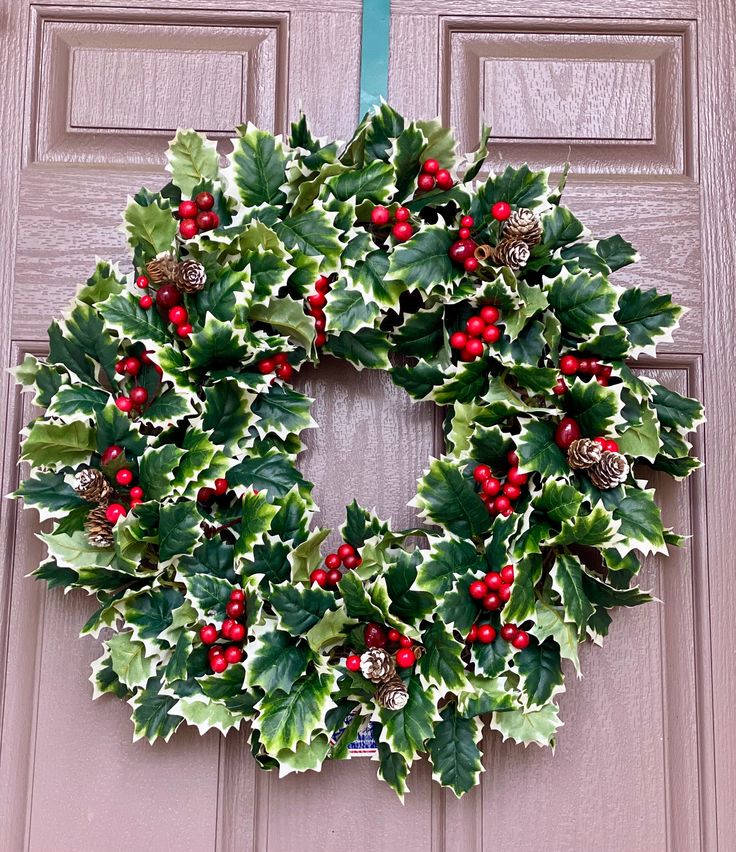 18. Holly and Ivy Wreath