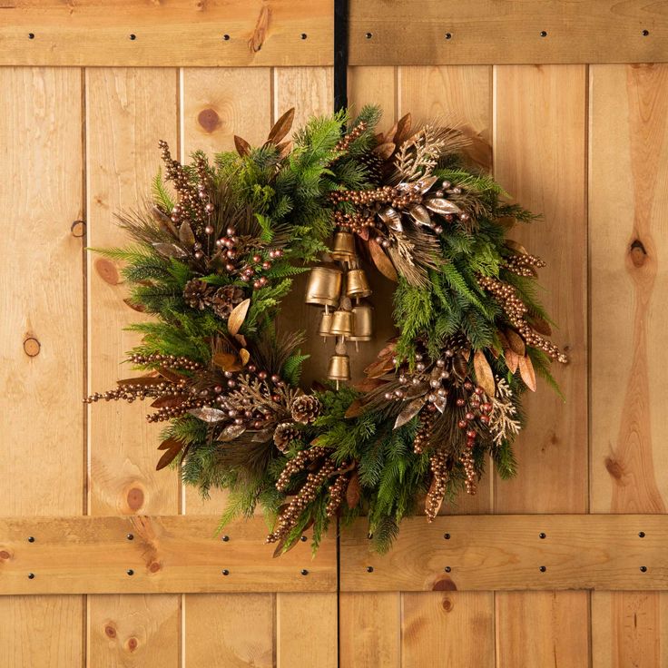 21. Metallic Bell Wreath