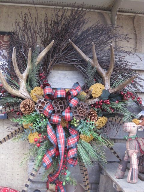 30. Reindeer Antler Wreath