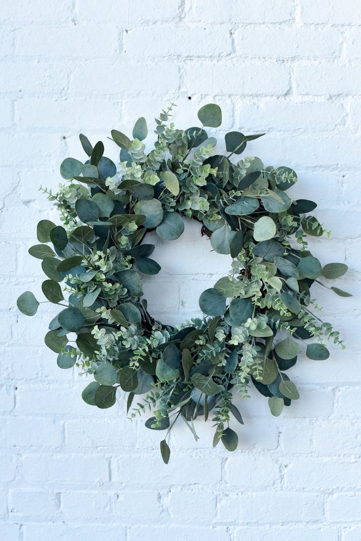 6. Mixed Greenery Wreath