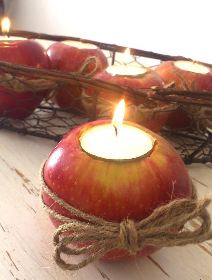 Apple Candle Holders