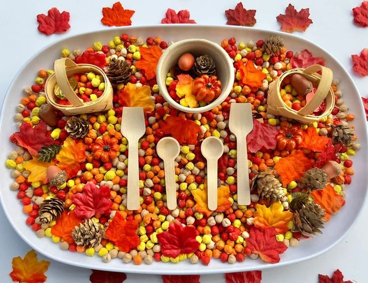 Autumn Sensory Bin