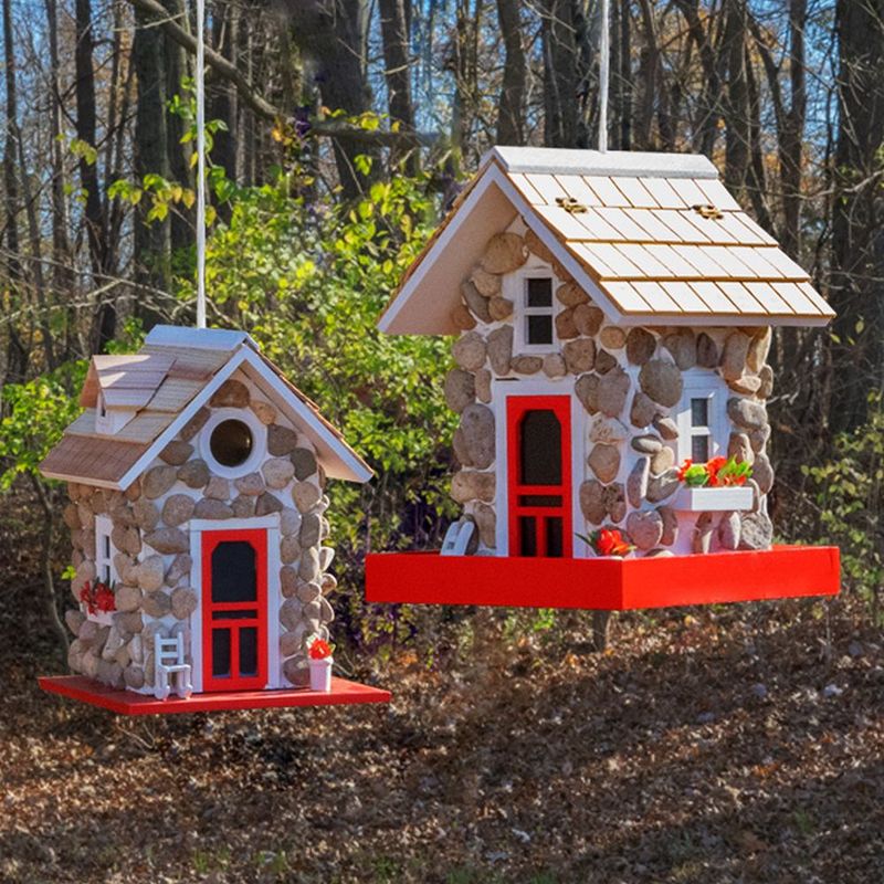 Birdhouse and Feeder Set