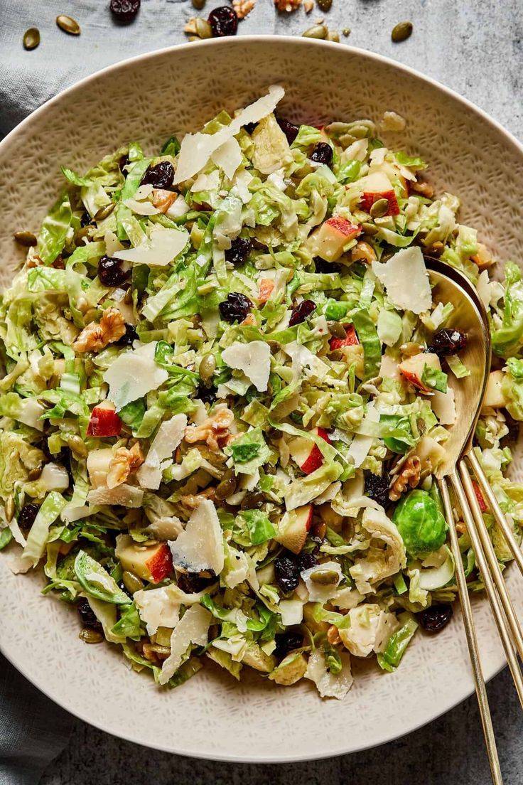 Brussels Sprouts Salad with Cranberries