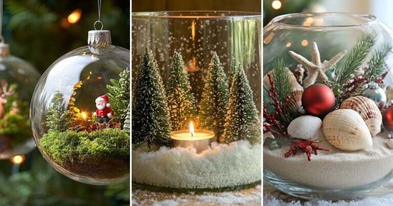 Green Christmas Decor: Easy DIY Terrarium Projects