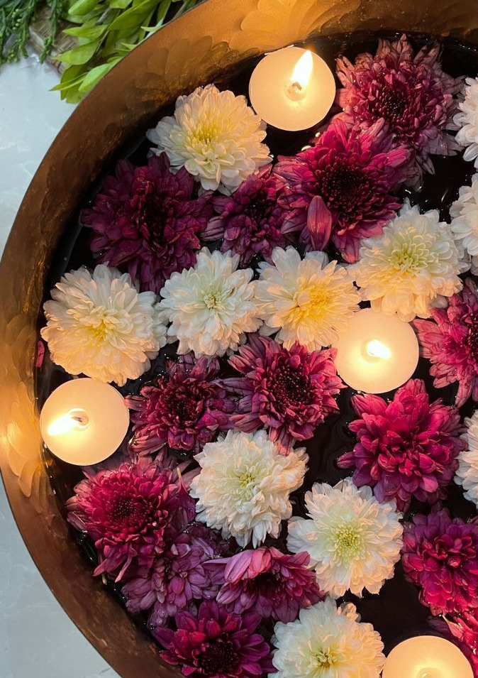 Floating Candles and Flowers