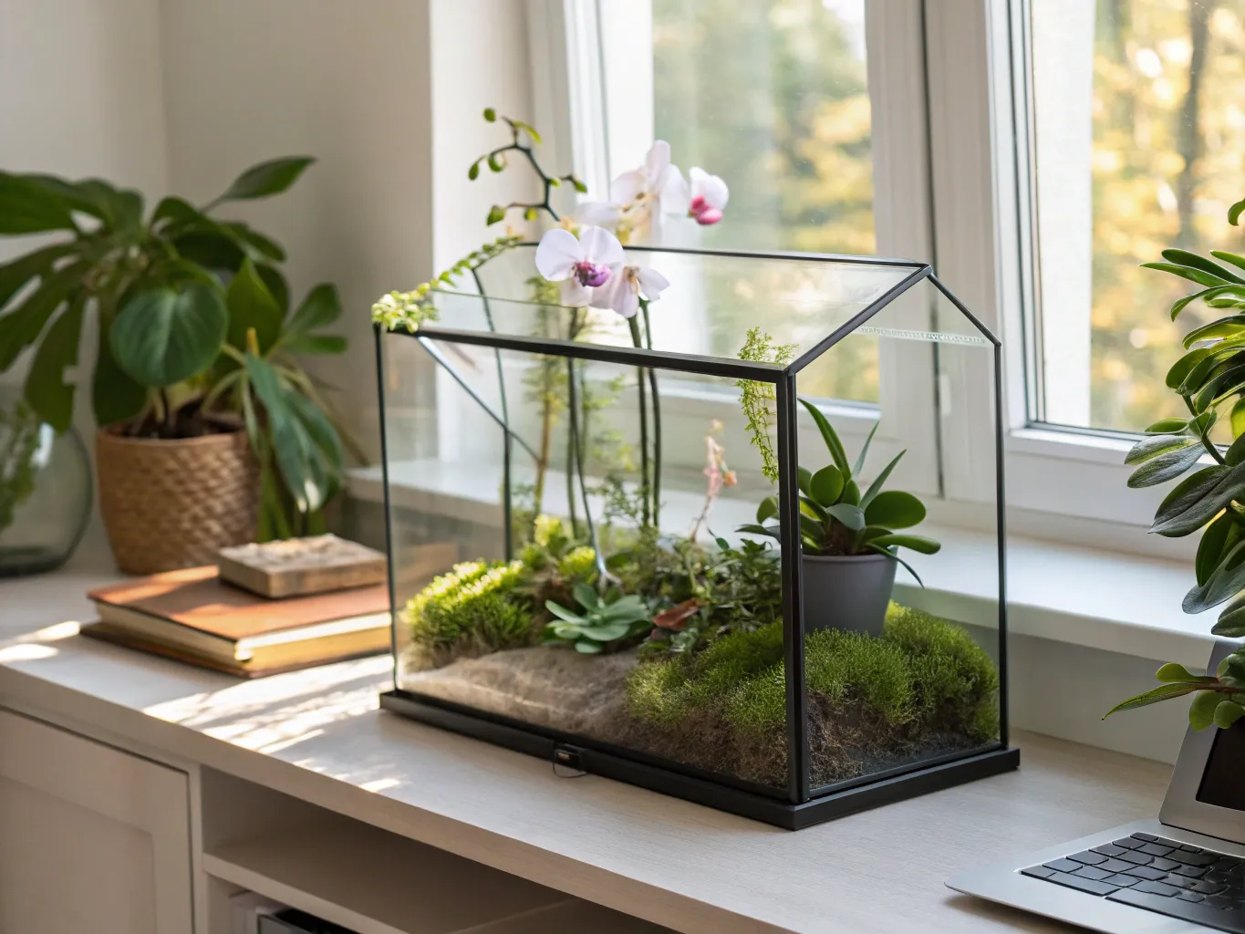 Glass Terrarium Shelf