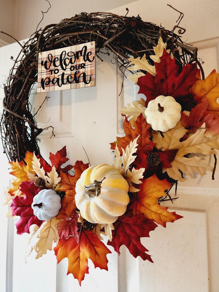 Harvest Door Wreath